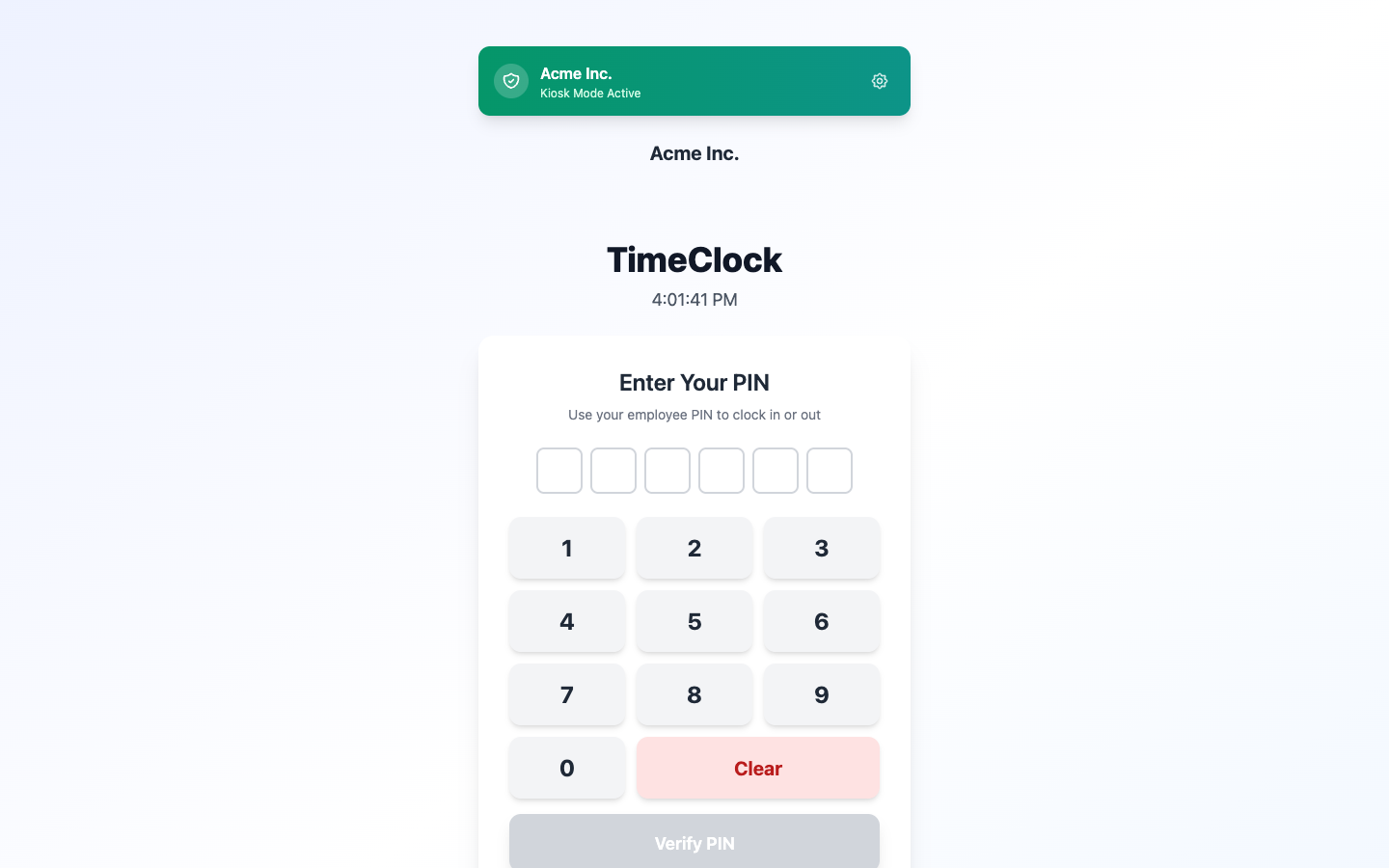 Web Kiosk for an optometry office